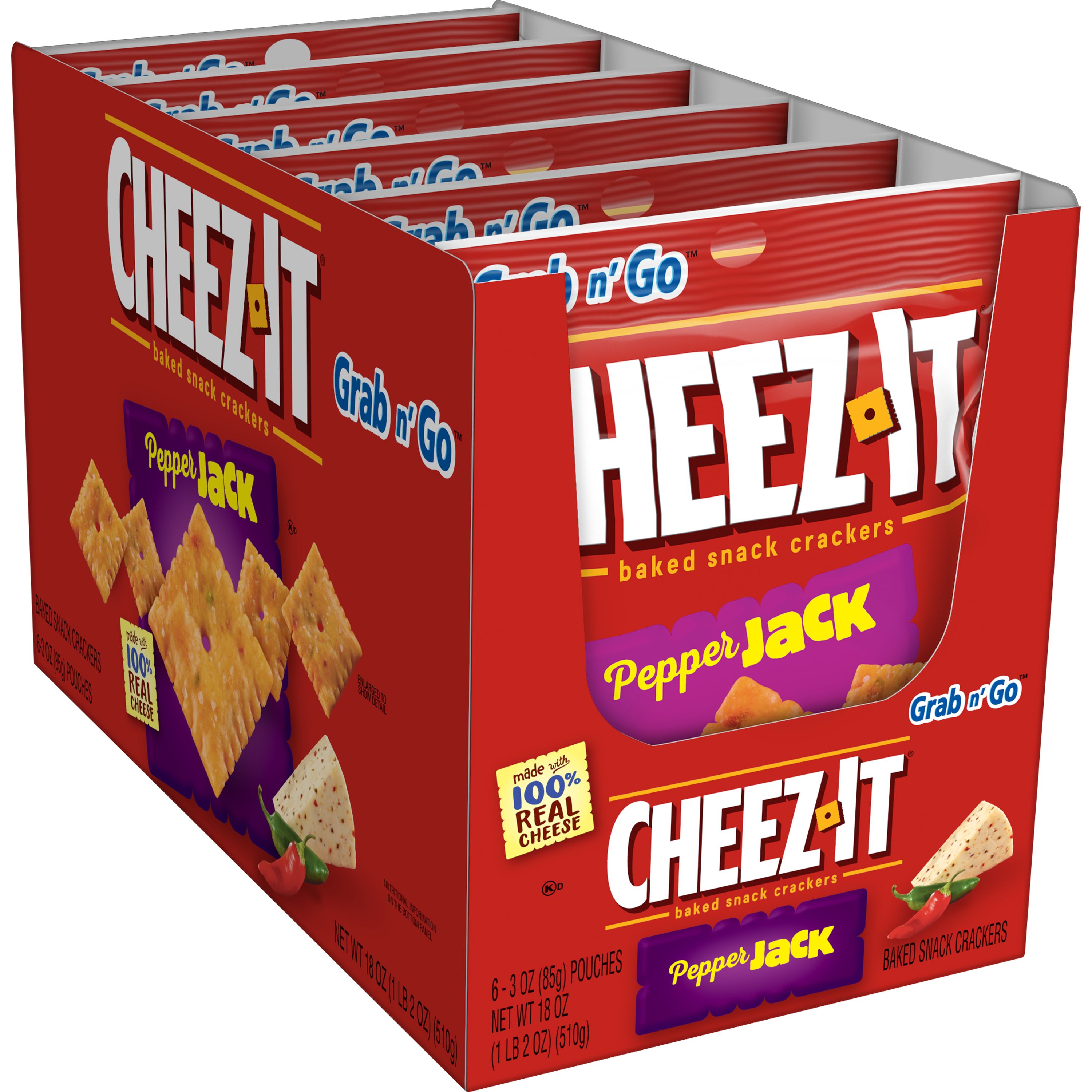 Cheez-It Pepper Jack 3oz 6/6 Ct